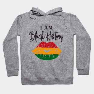 i am black history lips Hoodie